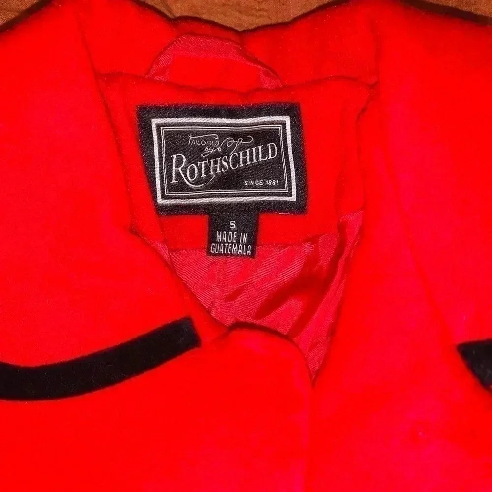 Rothschild Red Winter Jacket Girls Size 5